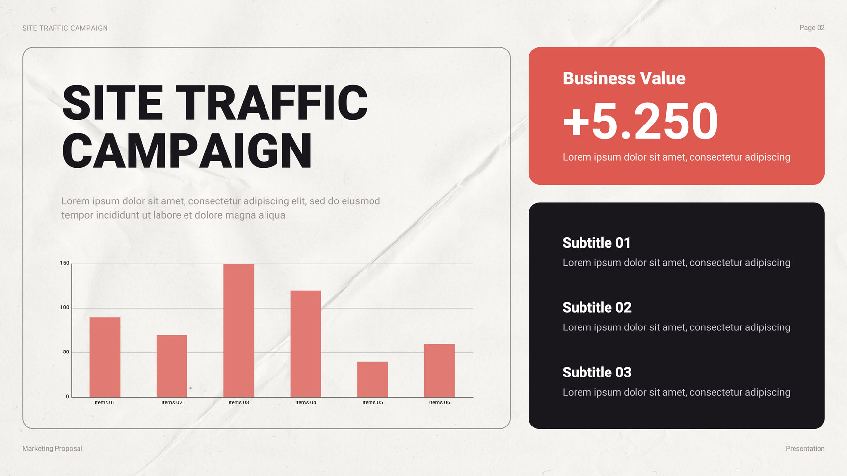 White Modern Marketing Report
