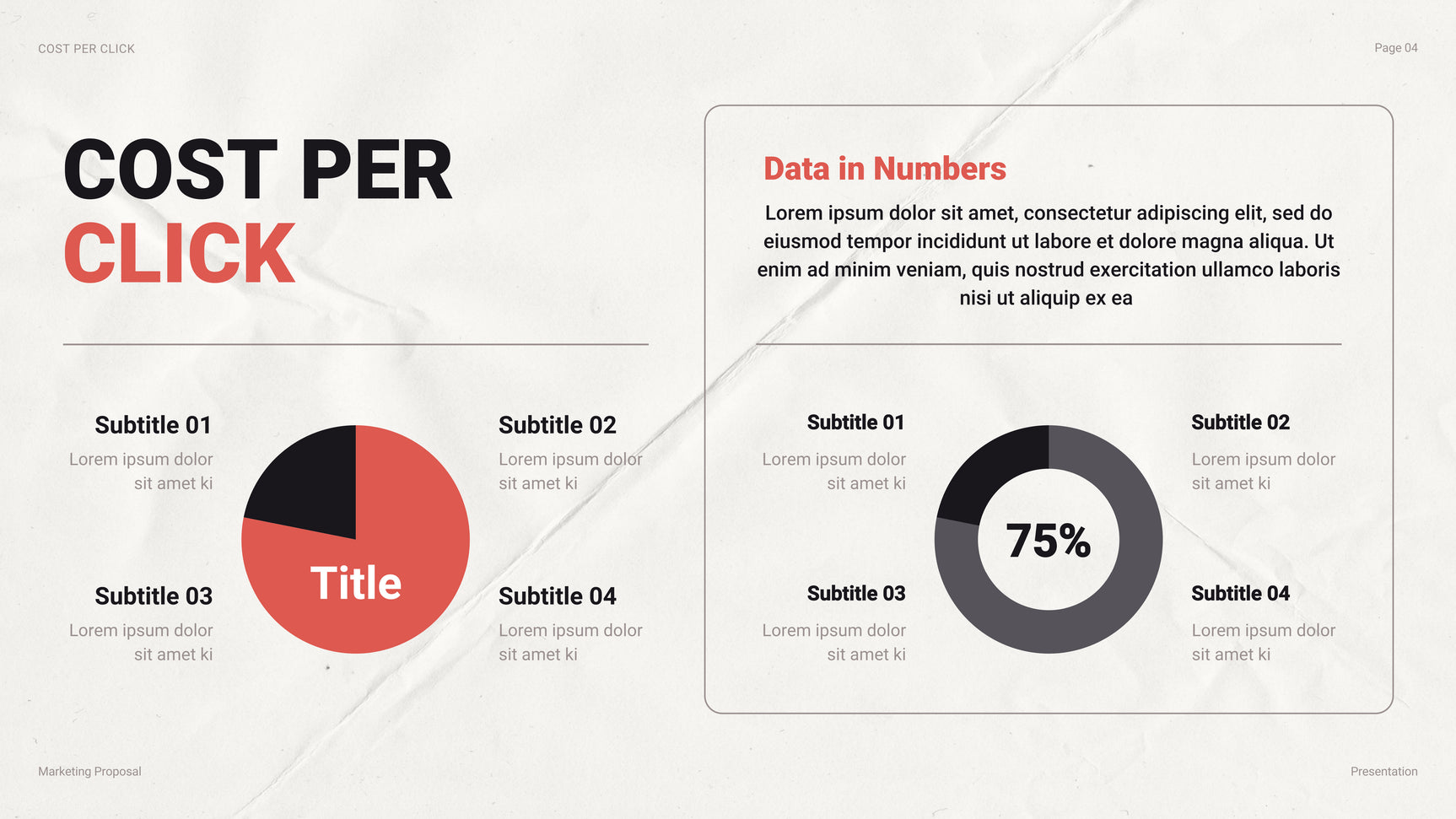 White Modern Marketing Report