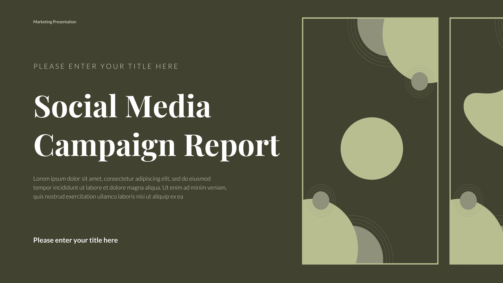 Green Modern Social Media Report