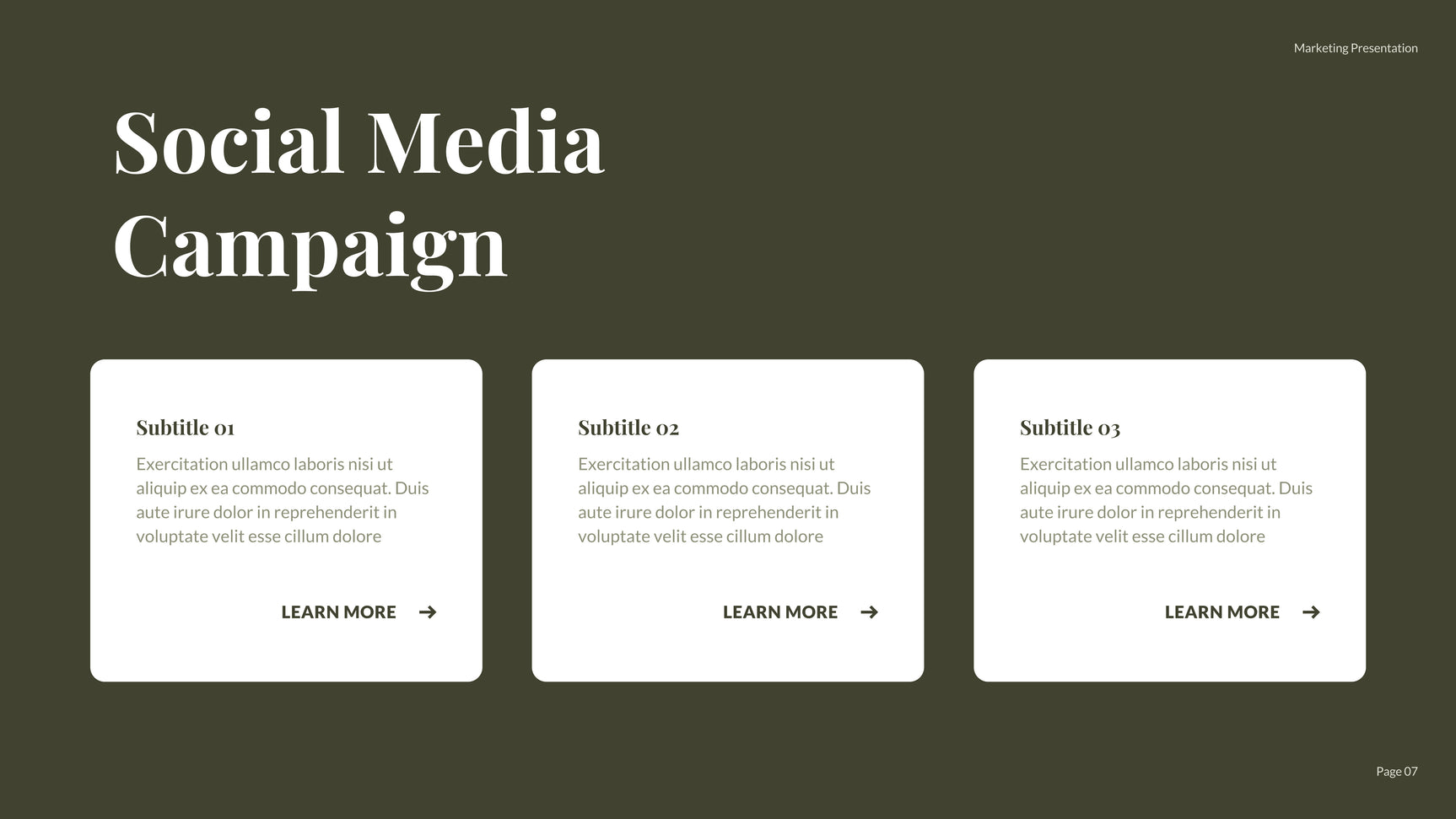 Green Modern Social Media Report