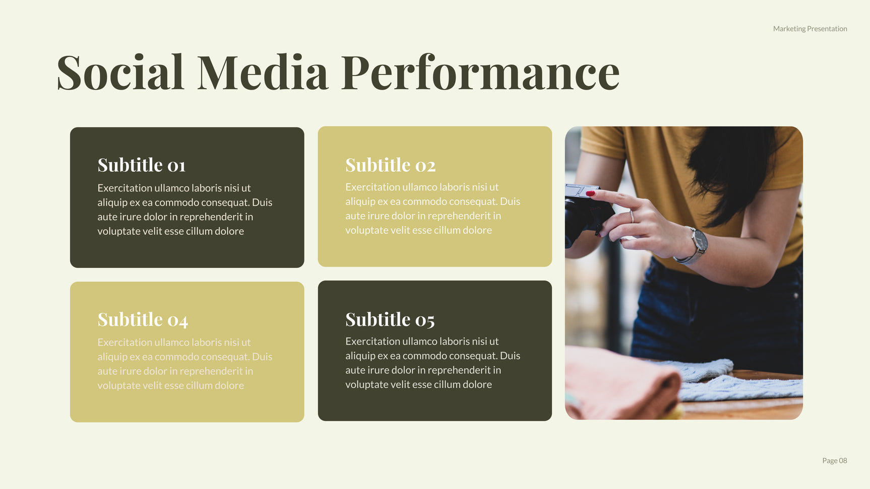 Green Modern Social Media Report