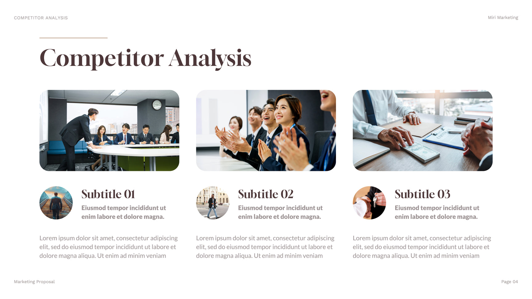 Brown Geometric Marketing Presentation