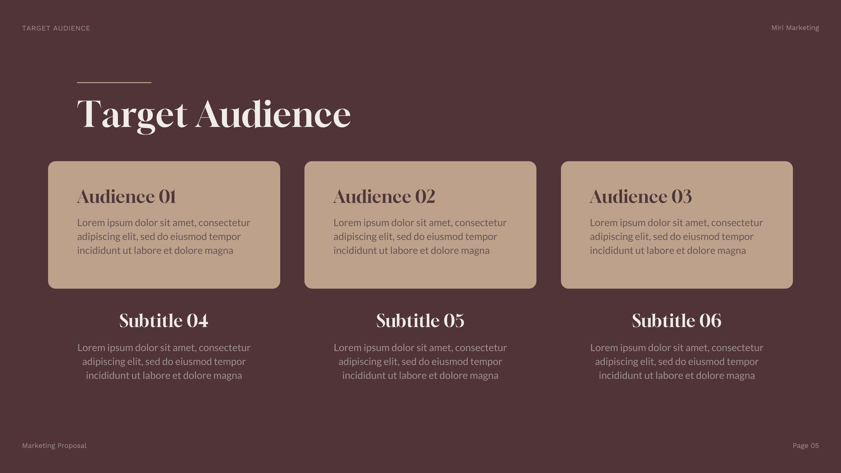 Brown Geometric Marketing Presentation
