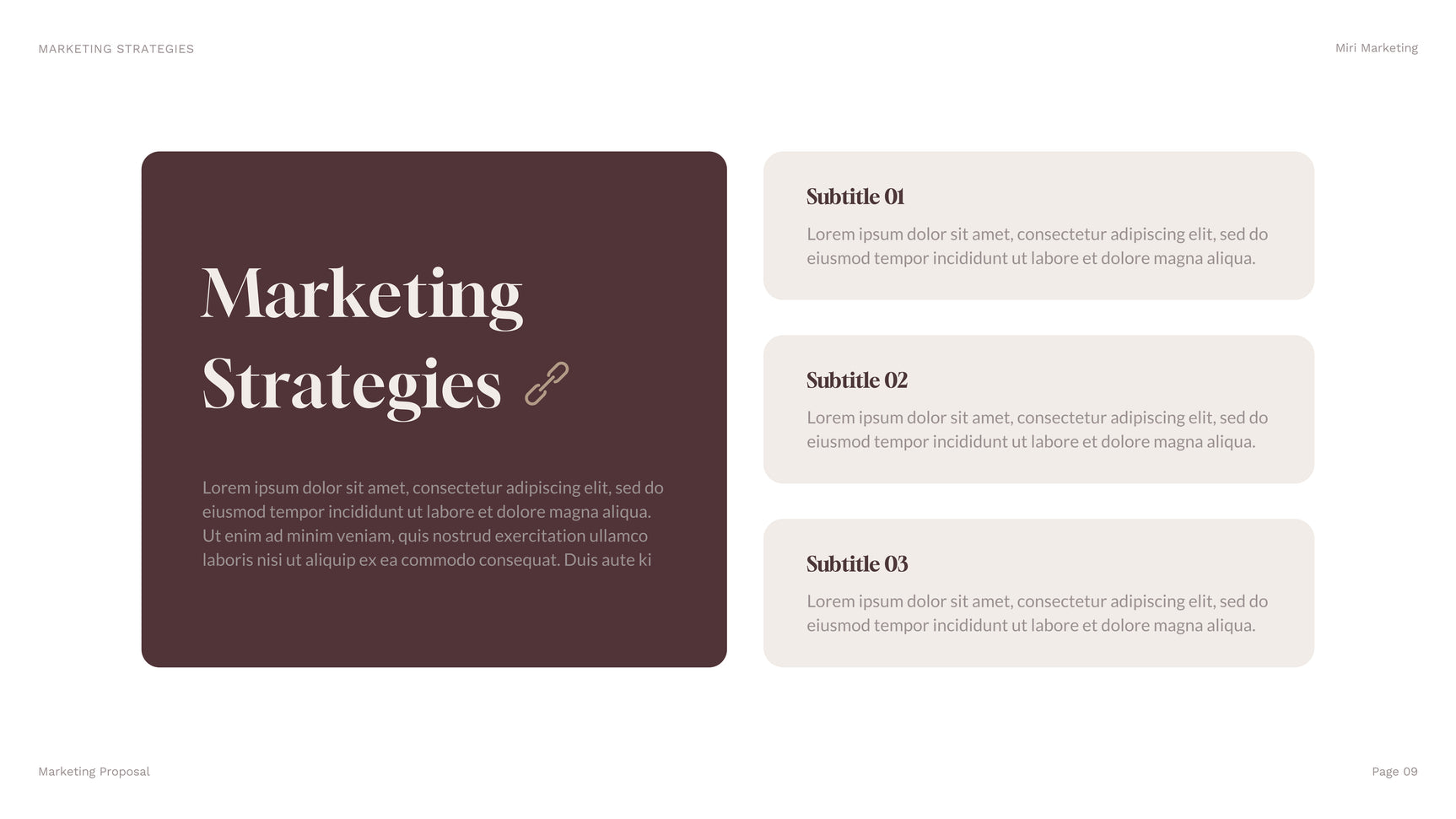 Brown Geometric Marketing Presentation