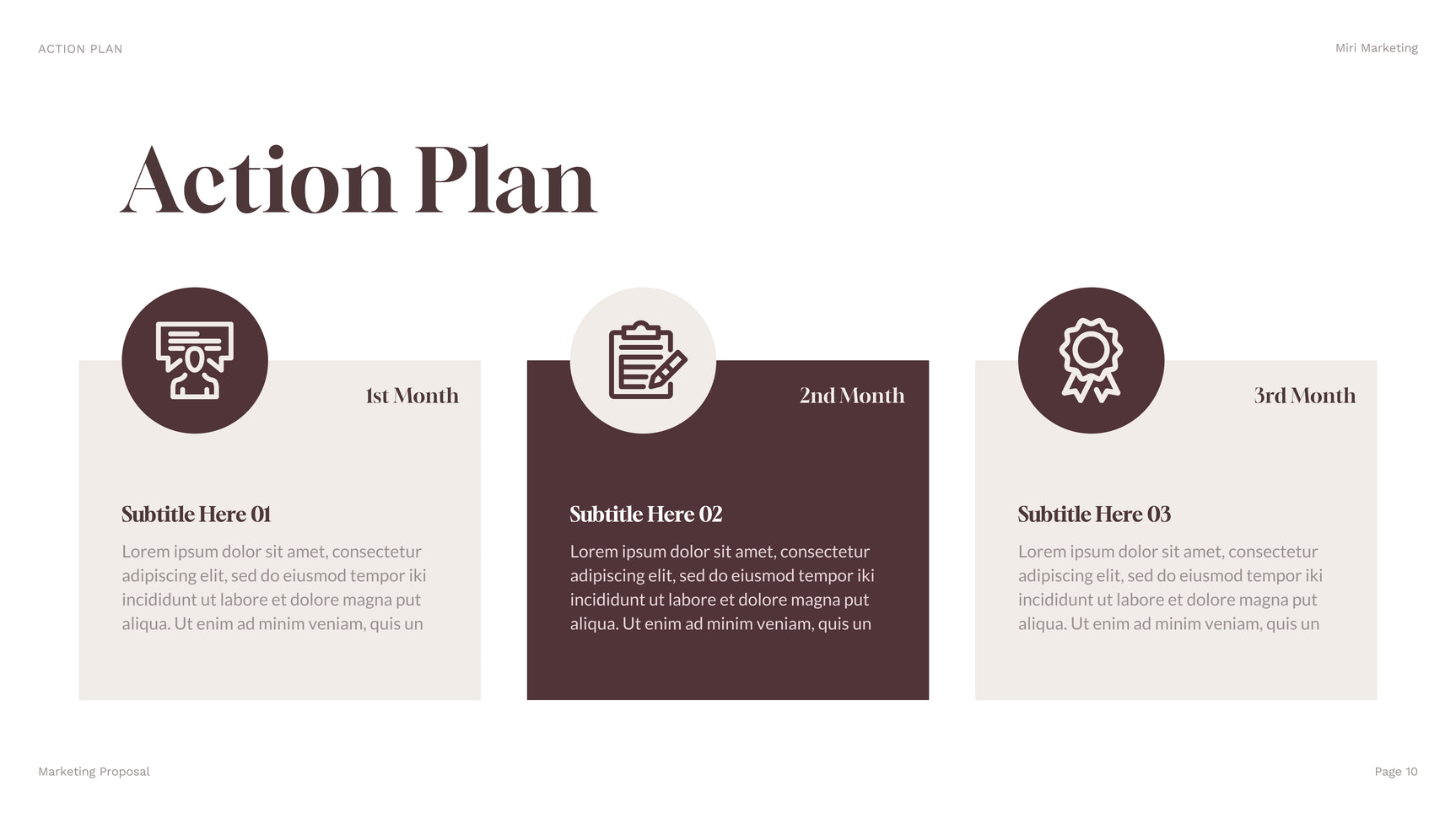 Brown Geometric Marketing Presentation