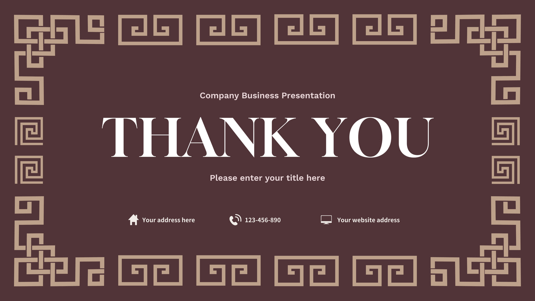 Brown Geometric Marketing Presentation