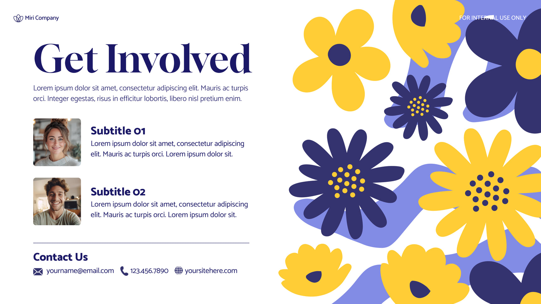 Blue Floral Sustainability Report