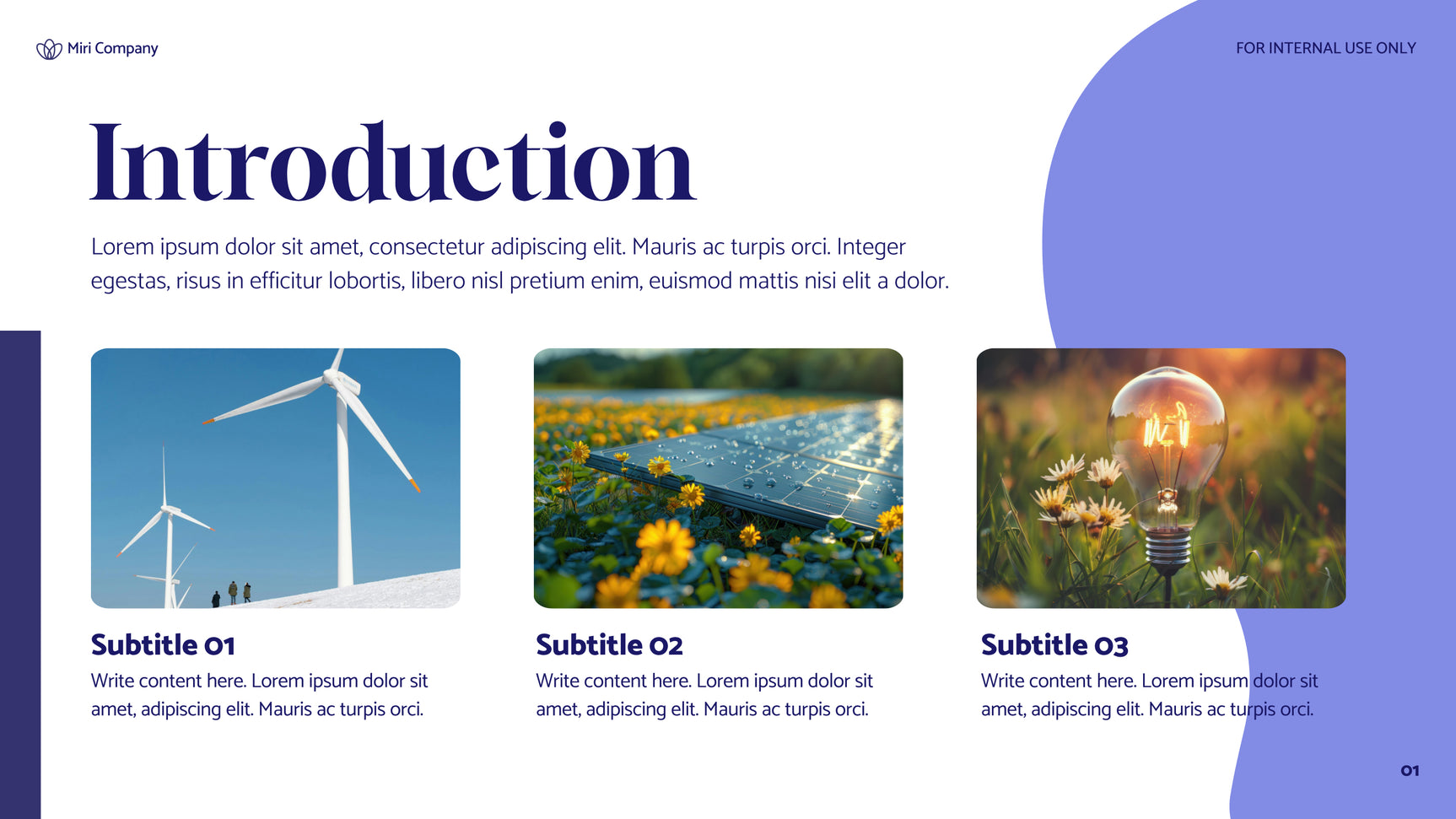 Blue Floral Sustainability Report