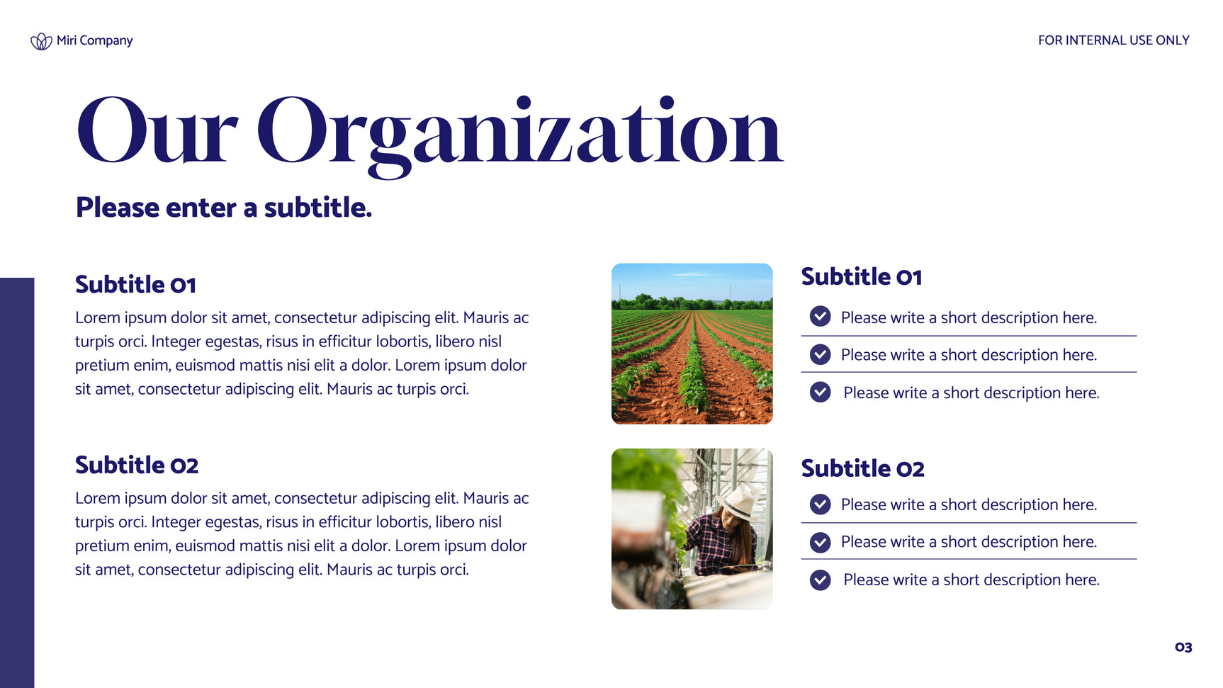 Blue Floral Sustainability Report