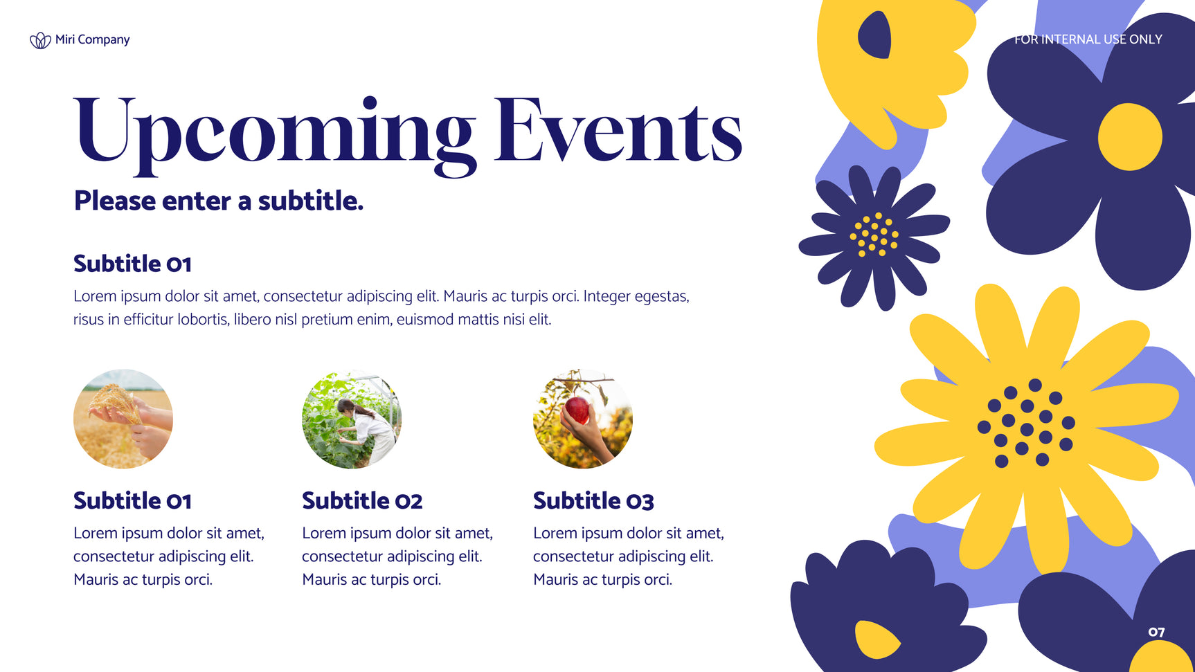 Blue Floral Sustainability Report