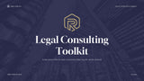 Navy and Gold Modern Legal Consulting Toolkit Presentation