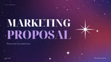 Purple Cosmic Marketing Proposal