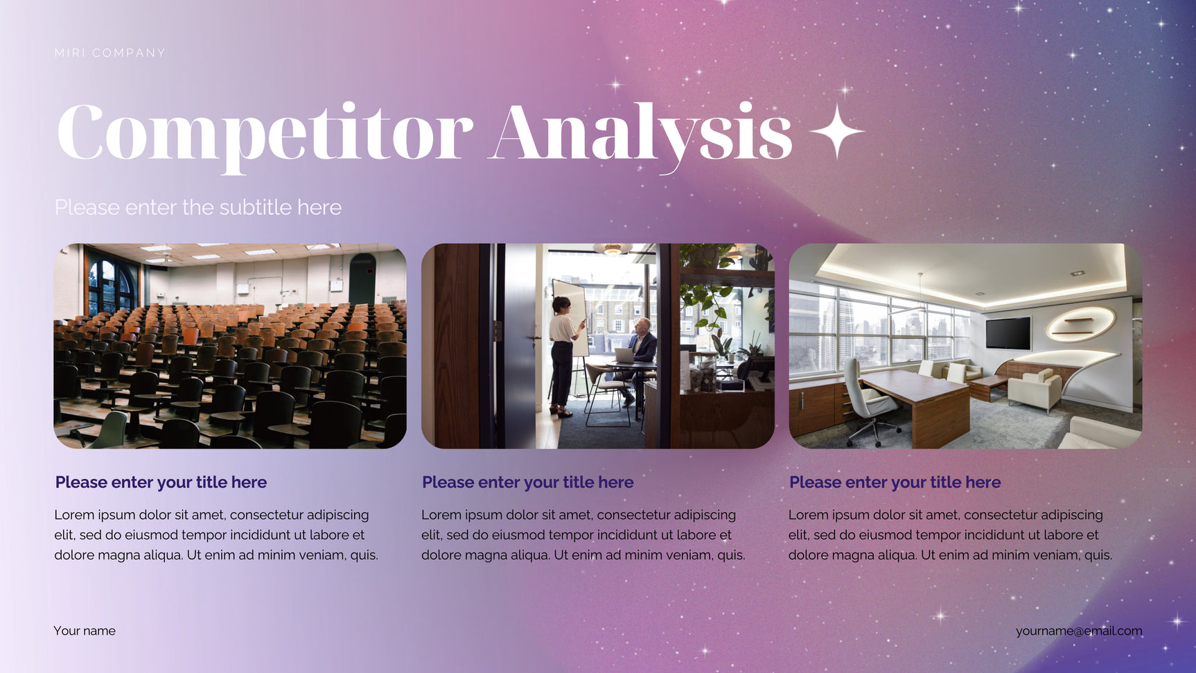 Purple Cosmic Marketing Proposal