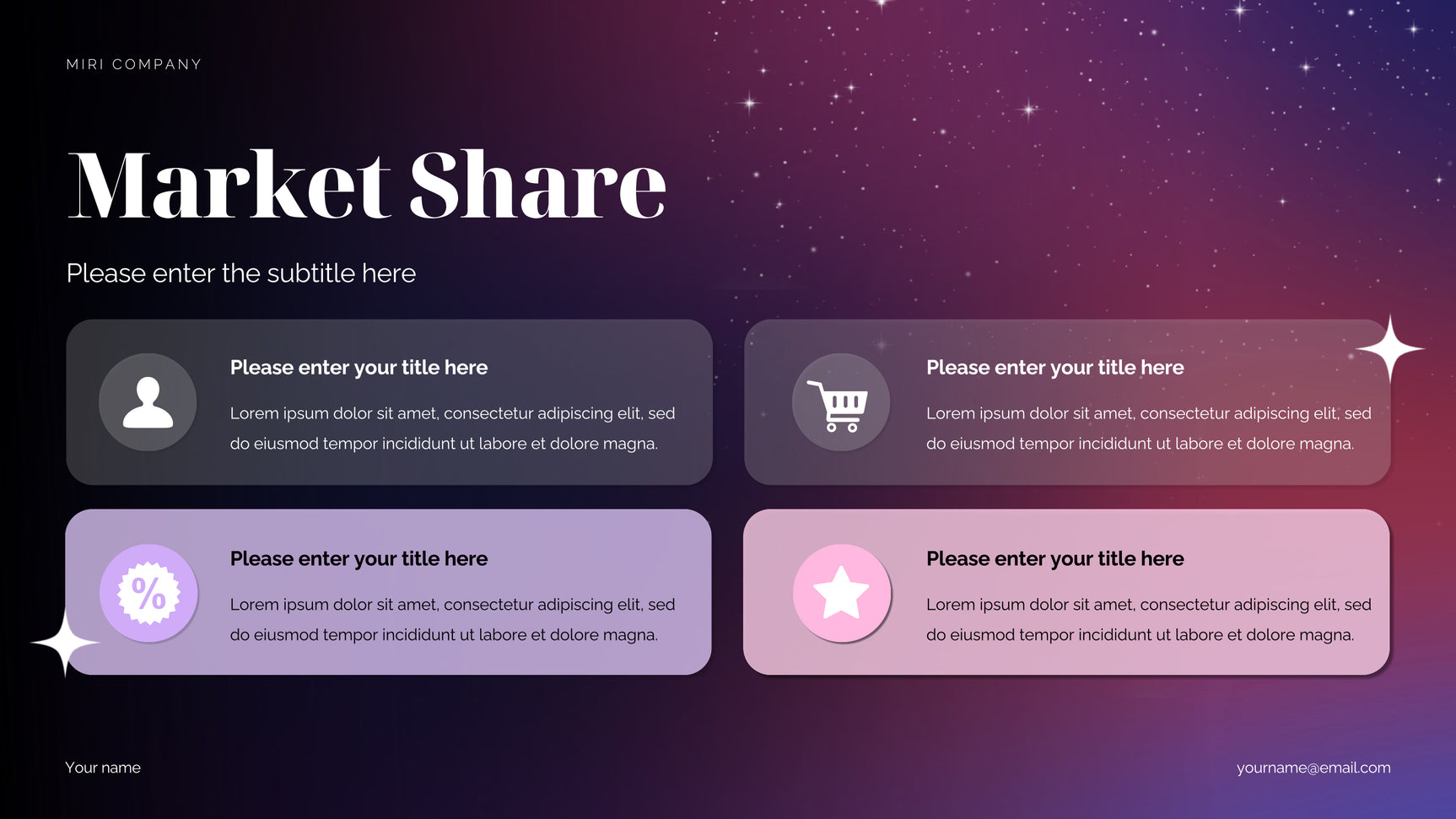 Purple Cosmic Marketing Proposal