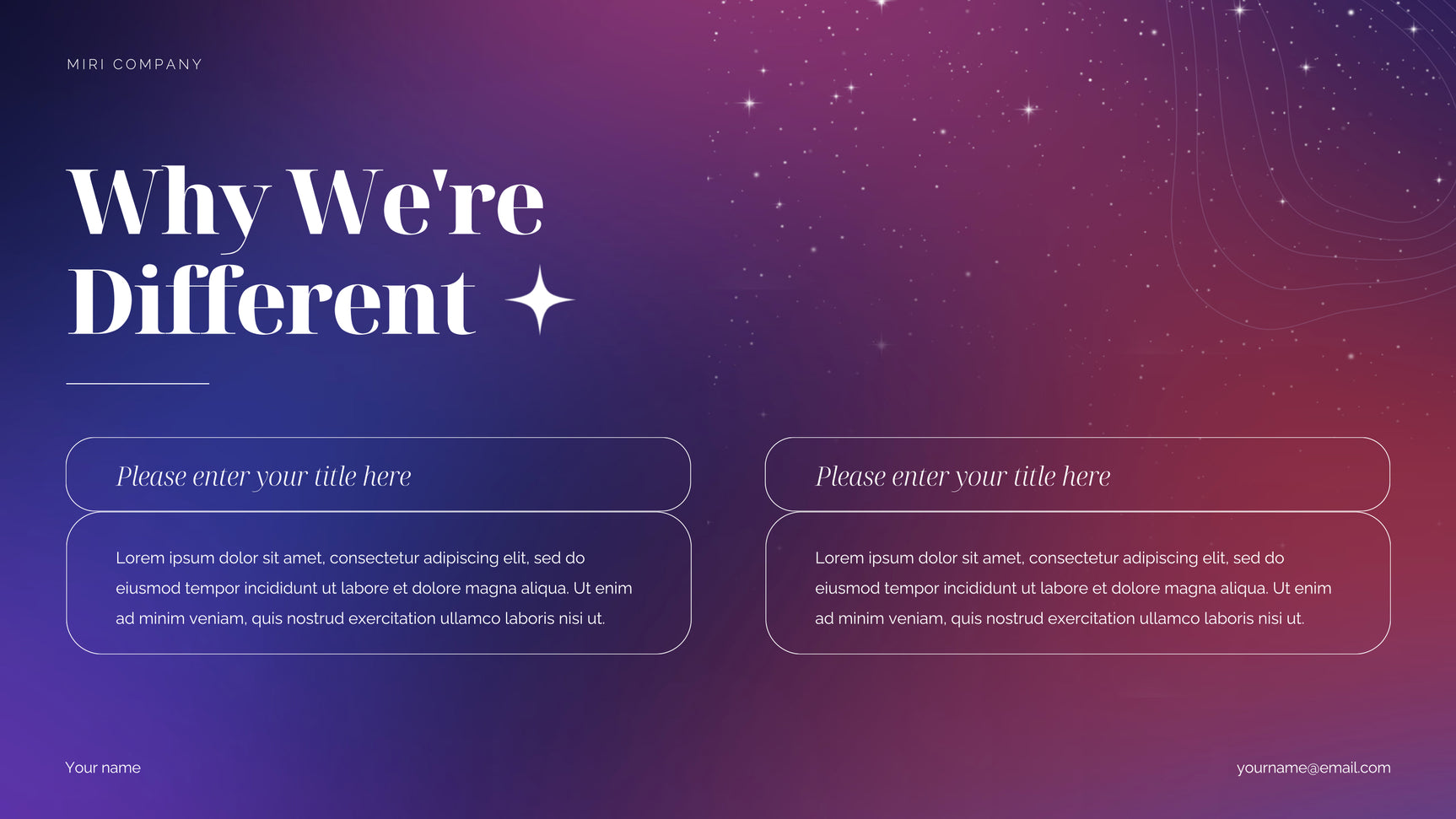 Purple Cosmic Marketing Proposal