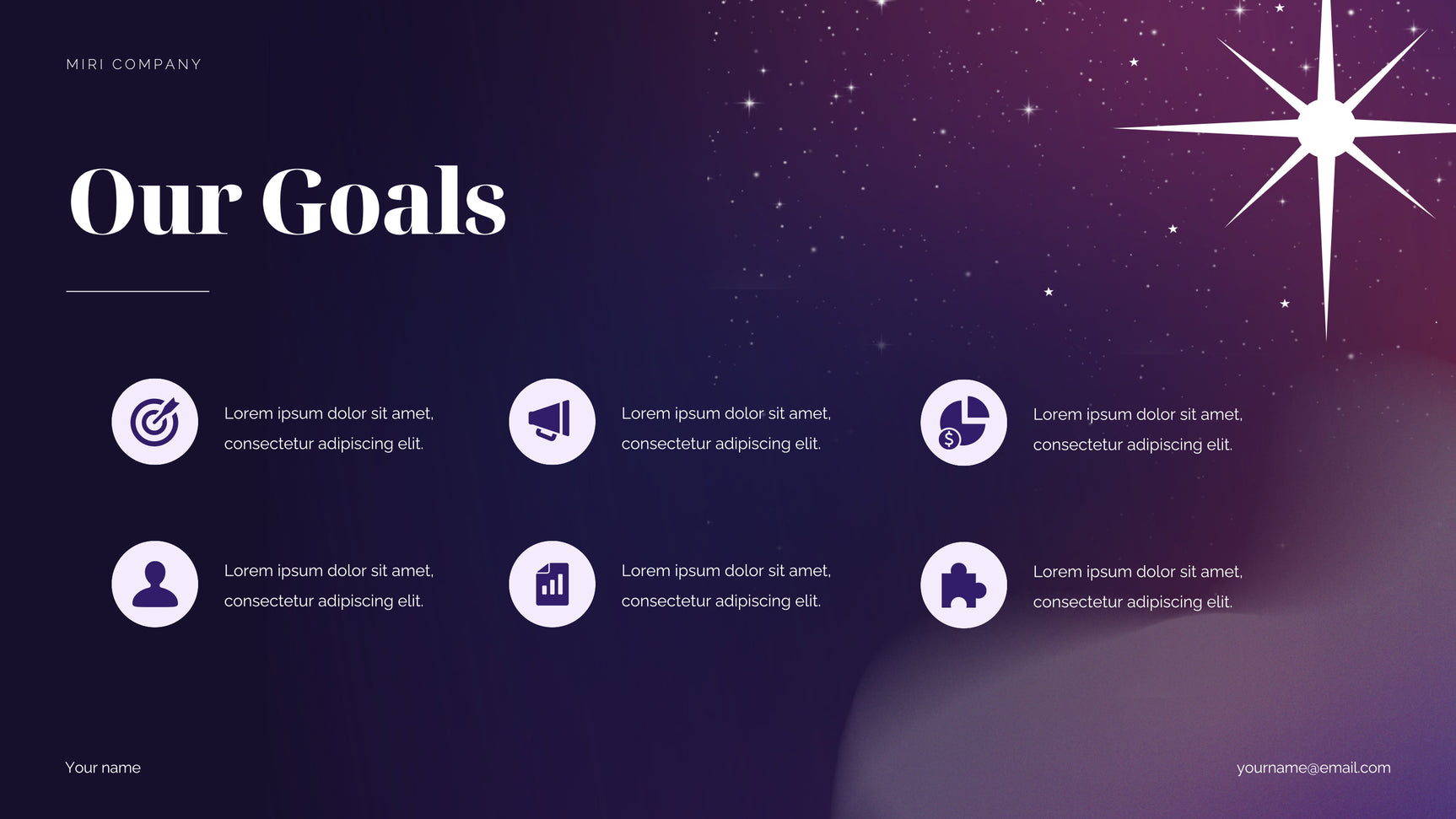 Purple Cosmic Marketing Proposal