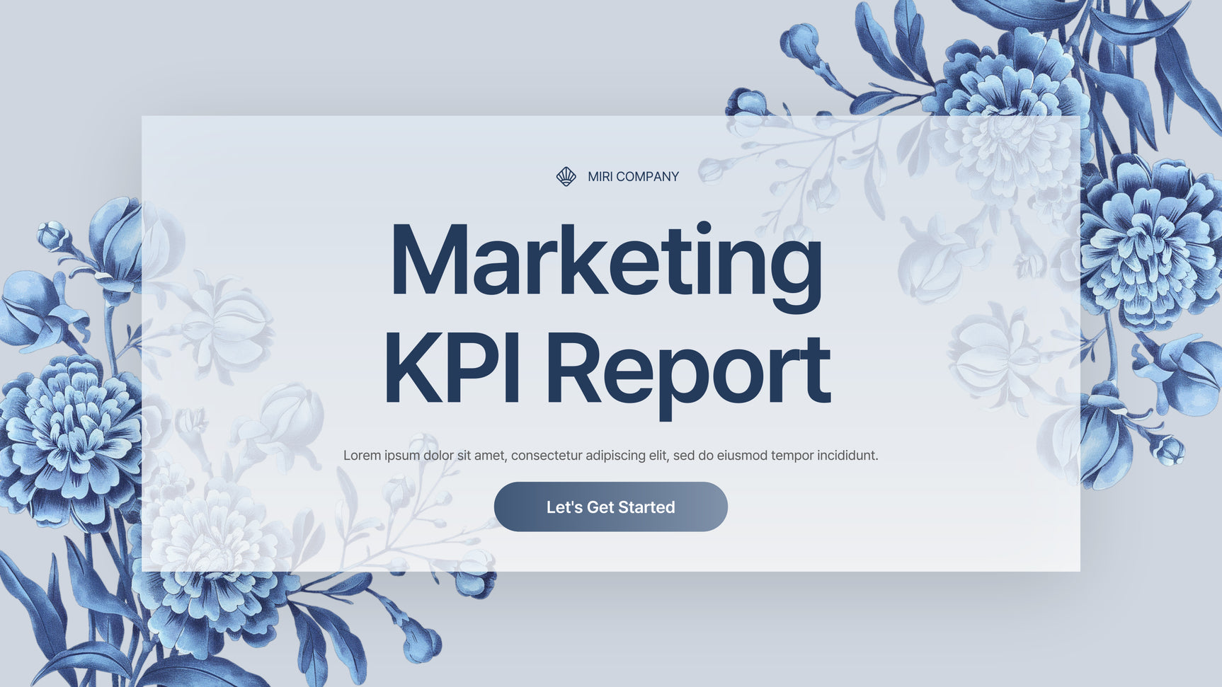 Blue Floral Marketing Report