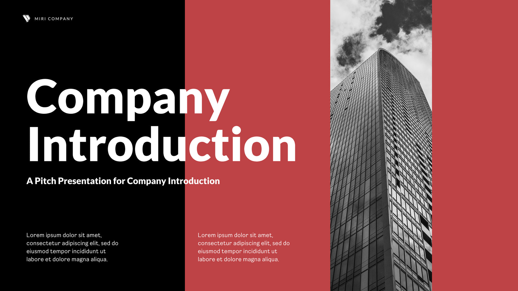 Red Modern Business Pitch
