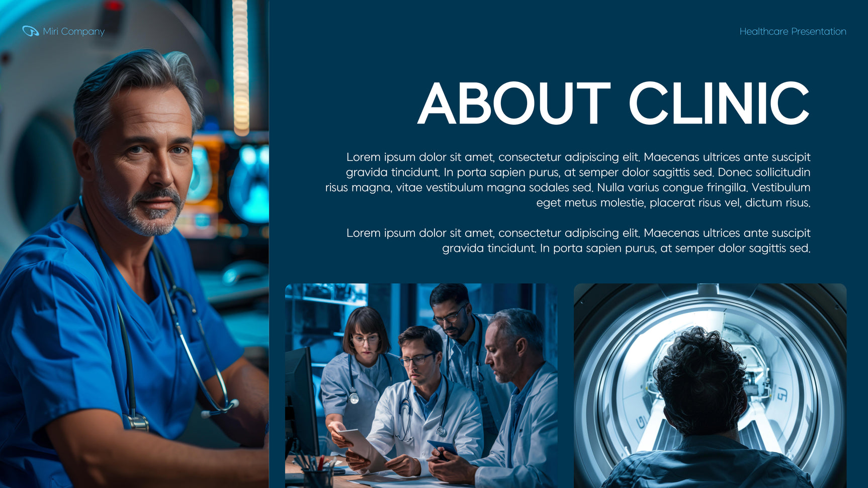 Blue Modern Healthcare Presentation
