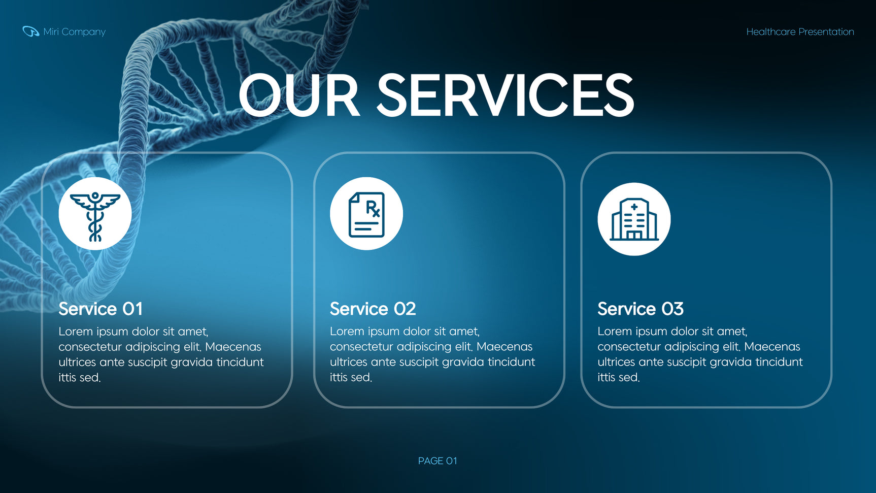 Blue Modern Healthcare Presentation